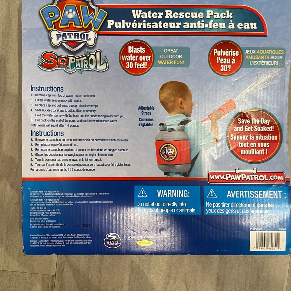 Nickelodeon Kids Paw Patrol Water Rescue Pack New Ages 3+ - Picture 3 of 3